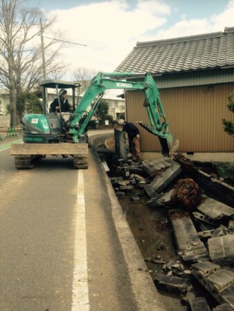 津市で木造家屋の解体工事