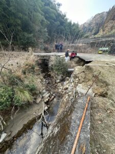 普通河川「だい川」の災害復旧工事