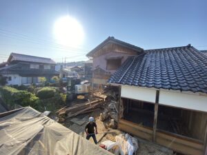 石川県羽咋市で１１件目の解体工事