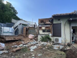 松阪市で木造住宅の解体工事