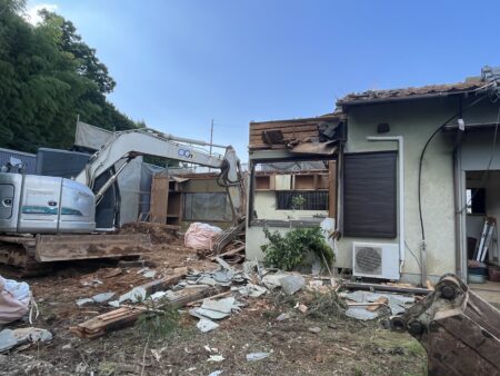 松阪市で木造住宅の解体工事