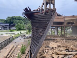 石川県羽咋市で14件目の解体工事
