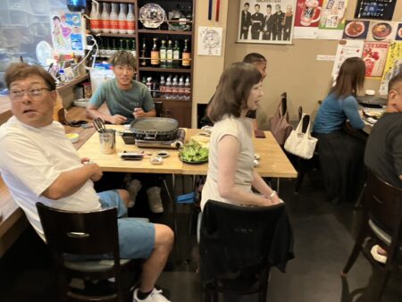 韓国料理で慰労会!